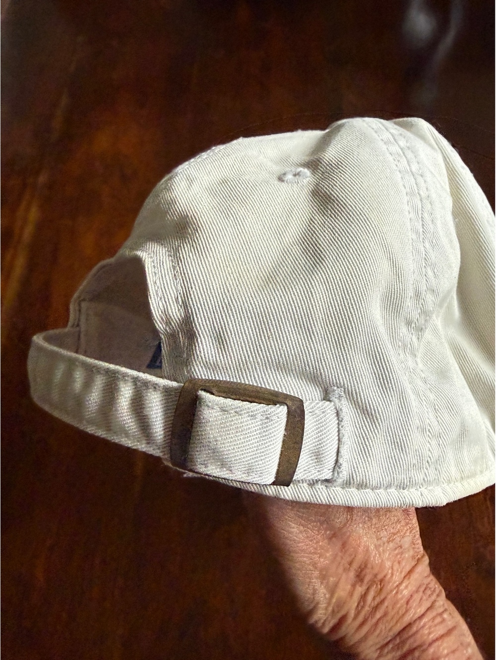 Life is Good Beige Adjustable Cap with Dog and Campfire Embroidery - Picture 5 of 6